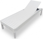 Шезлонг-лежак плетеный Tagliamento GS925, белый