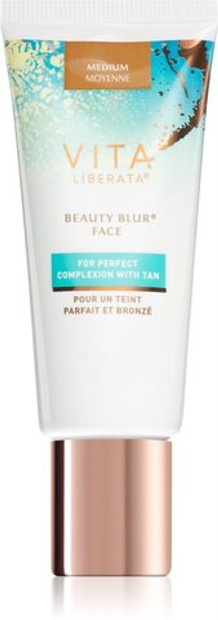 Vita Liberata Beauty Blur Face - тонизирующий крем-автозагар для осветления и увлажнения /  Medium 30  ml  / GTIN 5060850670766