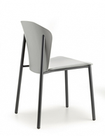 Стул деревянный Scab Design Finn Metal Wood, антрацит, белый ясень