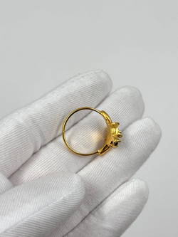 Кольцо с цветком