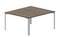 Составной стол на 2 рабочих места 138х156,6х75см, без отверстий
