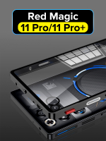 Металлический чехол MosSeller для Nubia Red Magic 11 Pro / 11 Pro+, черный (комбинированный)