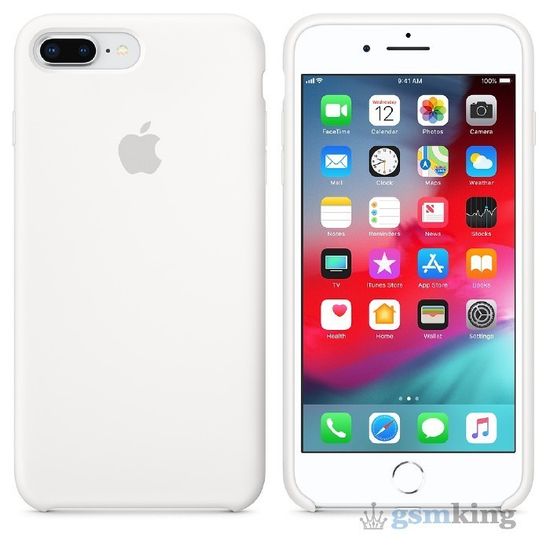 Silicone Case iPhone 8/7 Plus White (Белый)