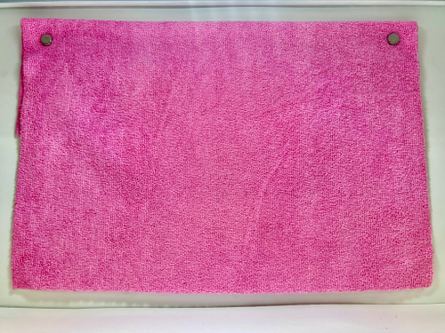 П-01RA / Полотенце из микрофибры для чистки автомобиля, ЭКО (розовый) 40x40 см (1 шт.)