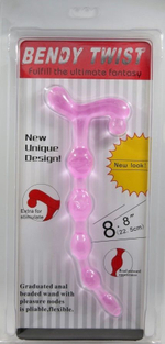 Фиолетовый анальный стимулятор - 22 см. (Цвет: фиолетовый)