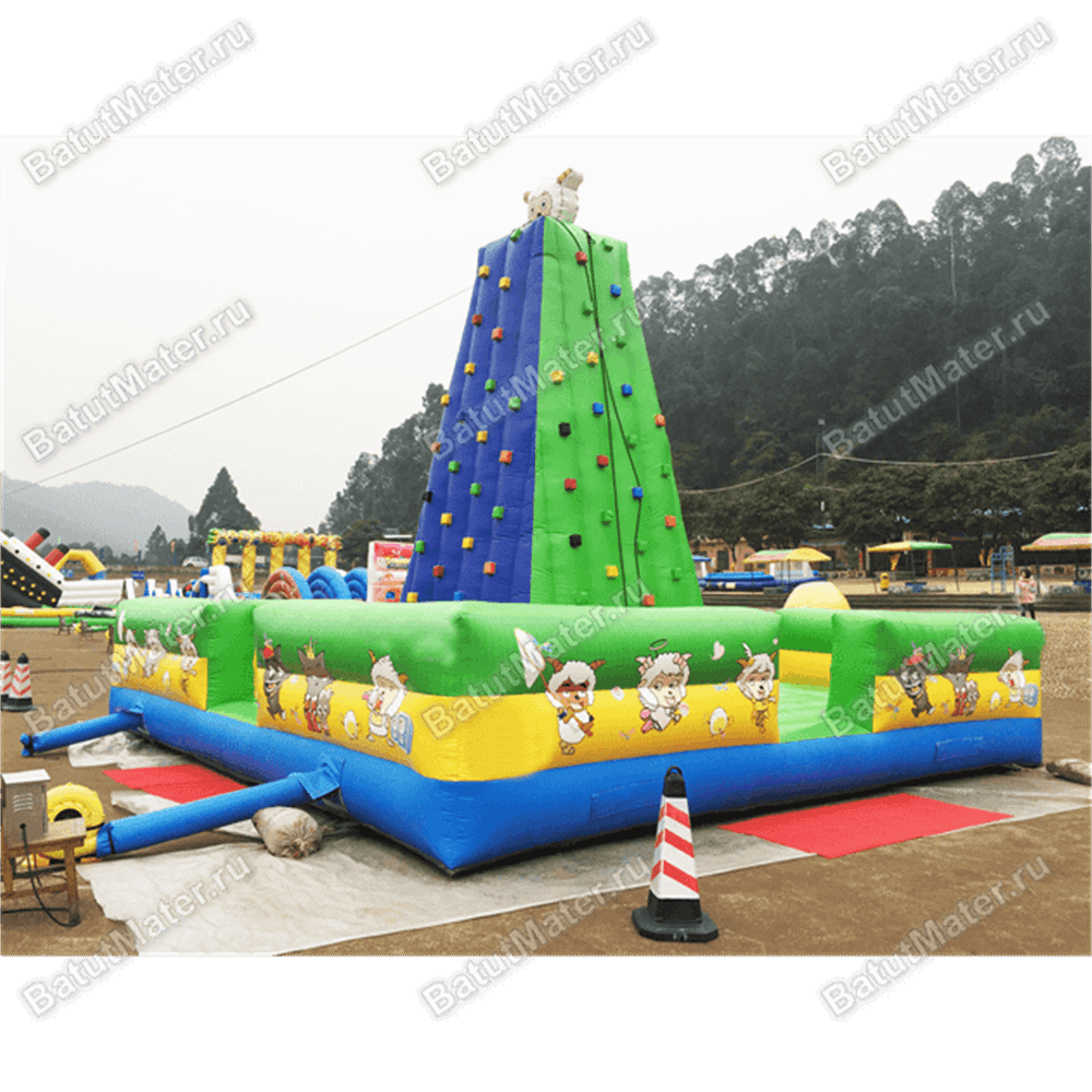 Коммерческий надувной скалодром "Великий покоритель вершин" 7*7*6 м