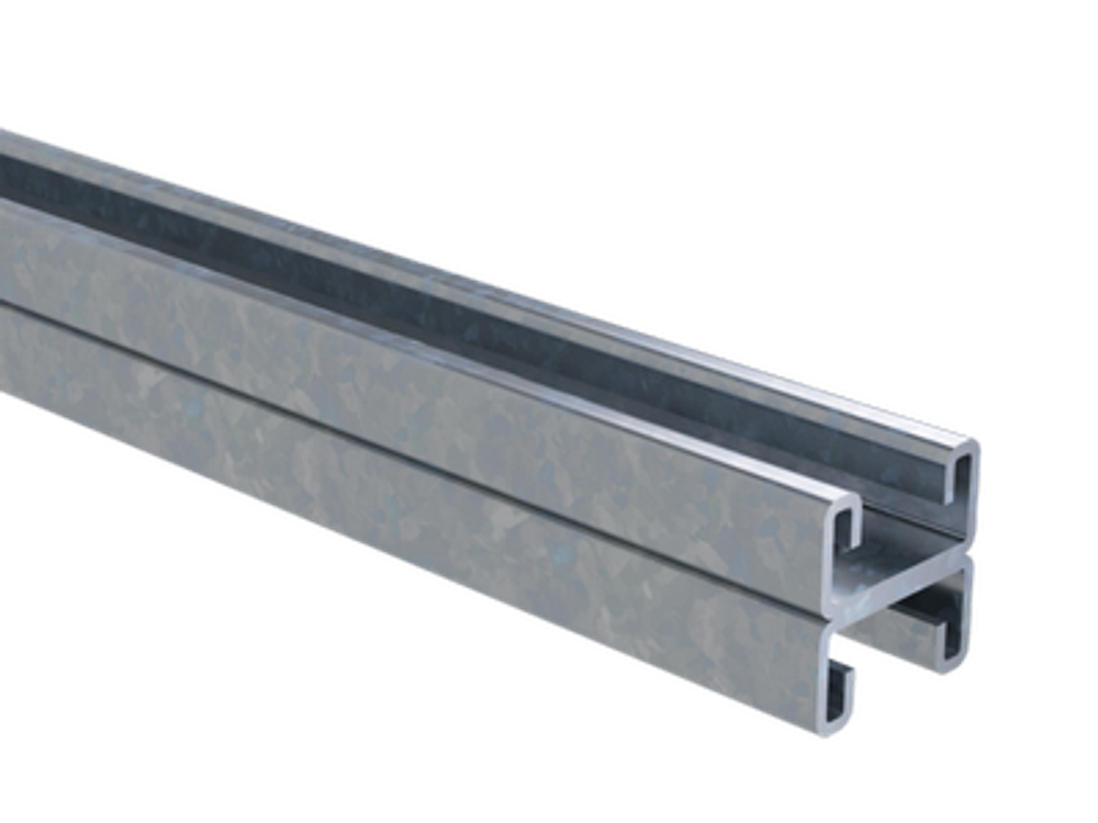 Двойной С-образный профиль 41х21, L800, толщ.2,5 мм, горячеоцинкованный