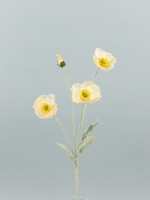 Ветка мака Мария бежевый