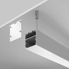 Алюминиевый профиль накладной-подвесной 50x50 (Серебро, 2 м), ALM-5050-S-2M Led Strip alm-5050-s-2m