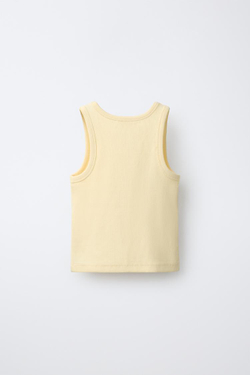 ZARA ТОП В РУБЧИК, ЖЕЛТЫЙ