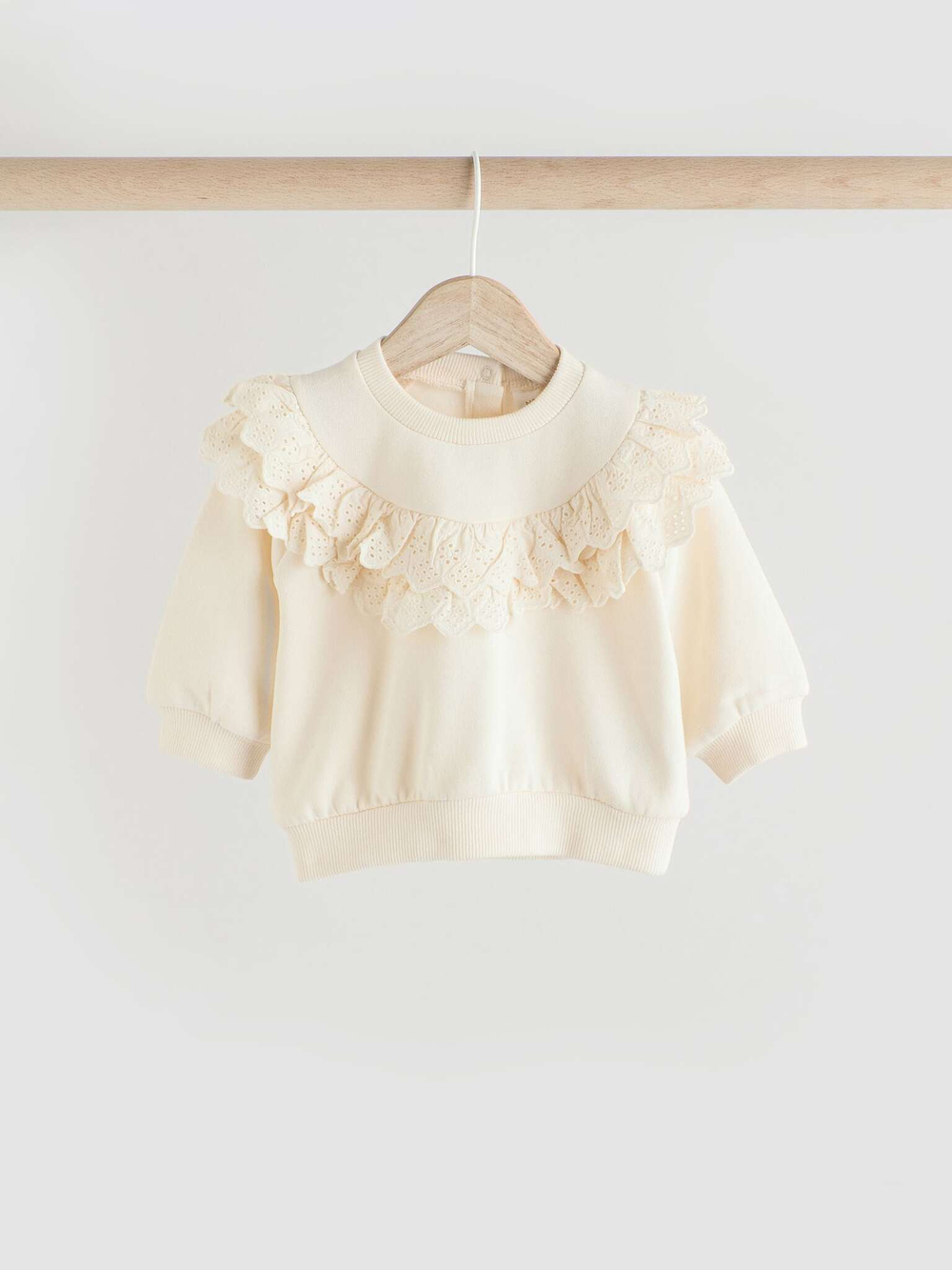 Лонгслив и брюки в комплекте для малышей Next E66-462, Молочный, Светло-коричневый