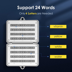ELLIPAL Crypto Seed Phrase Backup Нержавеющая сталь 316 для хранения сид-фразы на 24 слова
