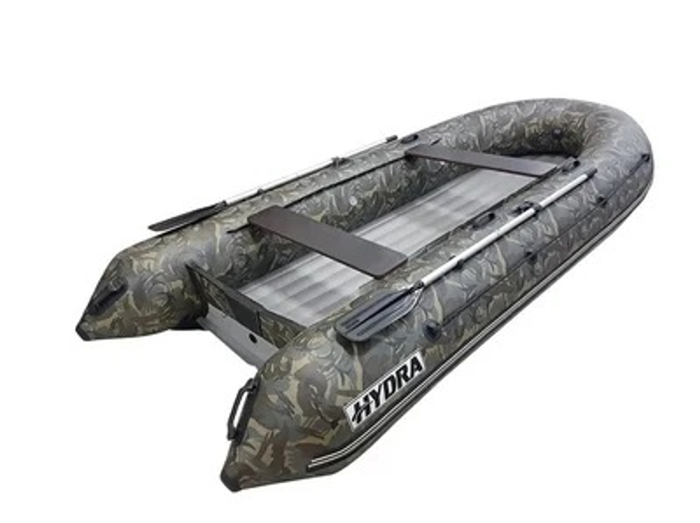 Лодка ПВХ HYDRA NOVA 400 ЛЮКС камуфляж + 4х-тактный лодочный мотор NISSAN MARINE NMF 40 A ETS