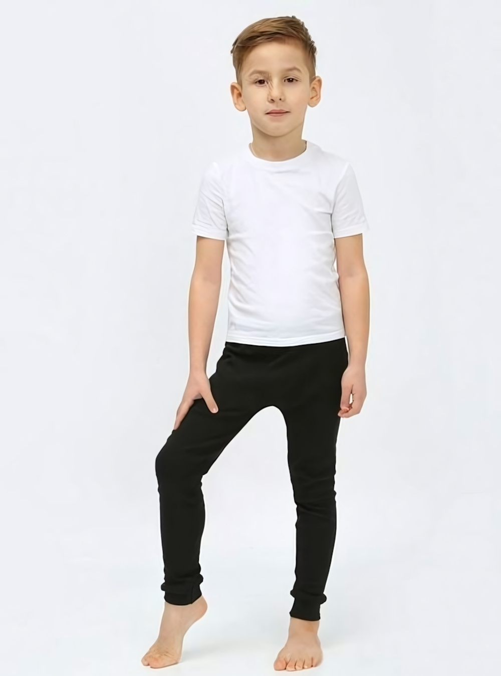 Кальсоны д/мальчика ШТ-80/1 р.116 "Холодок-1" черный (Ивашка)