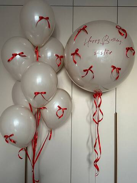 Красные бантики, Набор шаров