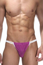 Мужские трусы-танга на двойных резиночках (Размер: L-XL) (Цвет: лиловый)