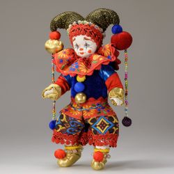 Интерьерная кукла Клоун