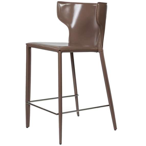 Стул полубарный Austin, кожа капучино