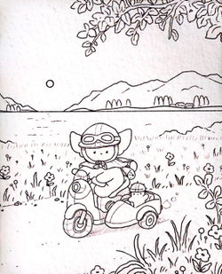 Sogumi's Desert Fox. Coloring book