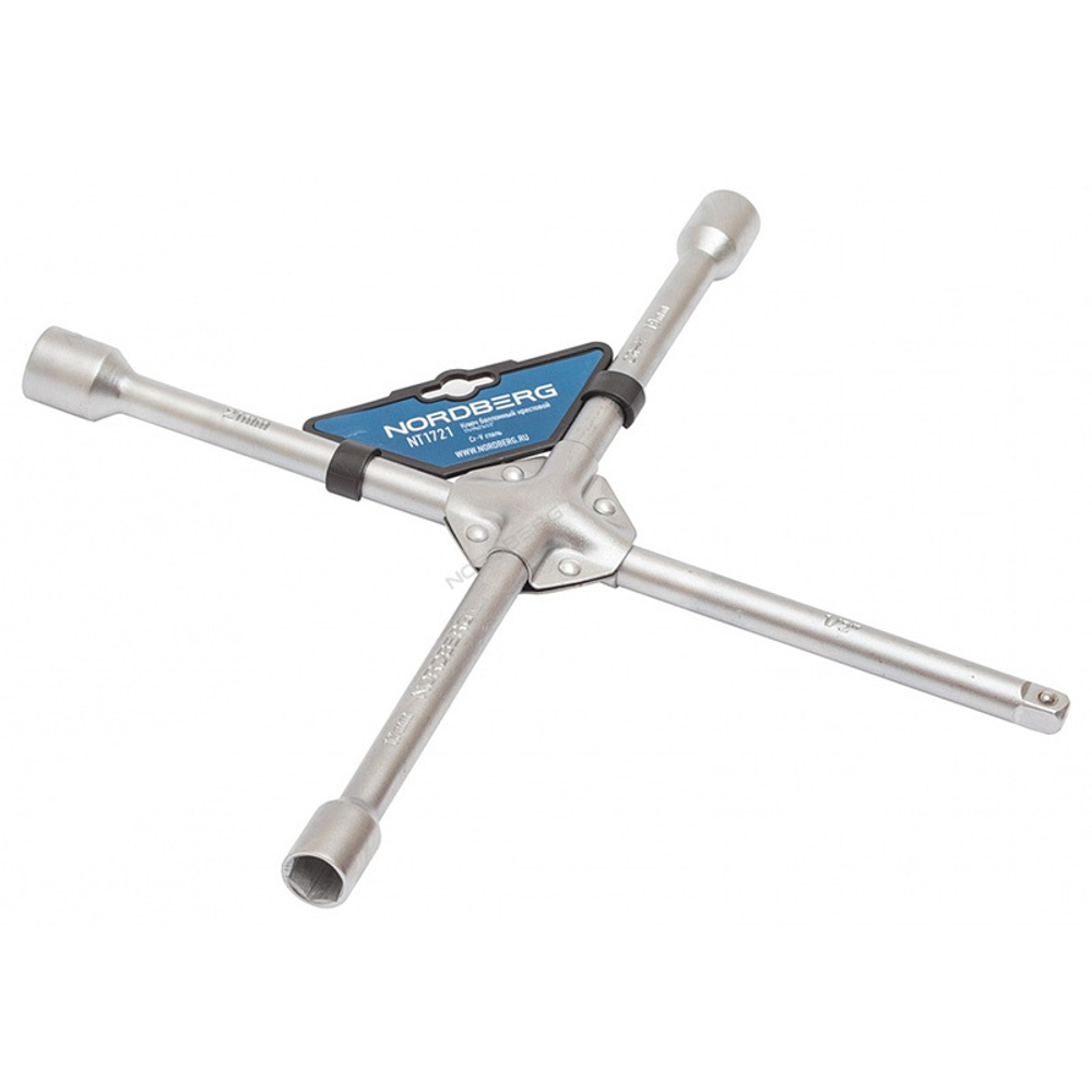 NORDBERG (NT1721) Ключ баллонный крестовой  1/2", 17, 19, 21 мм