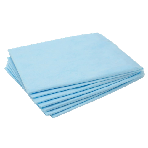 Простынь одноразовая нестерильная 70х80 см., SMS-25 г/м2, голубая ПКФ Медкомплект, 20 шт/упк