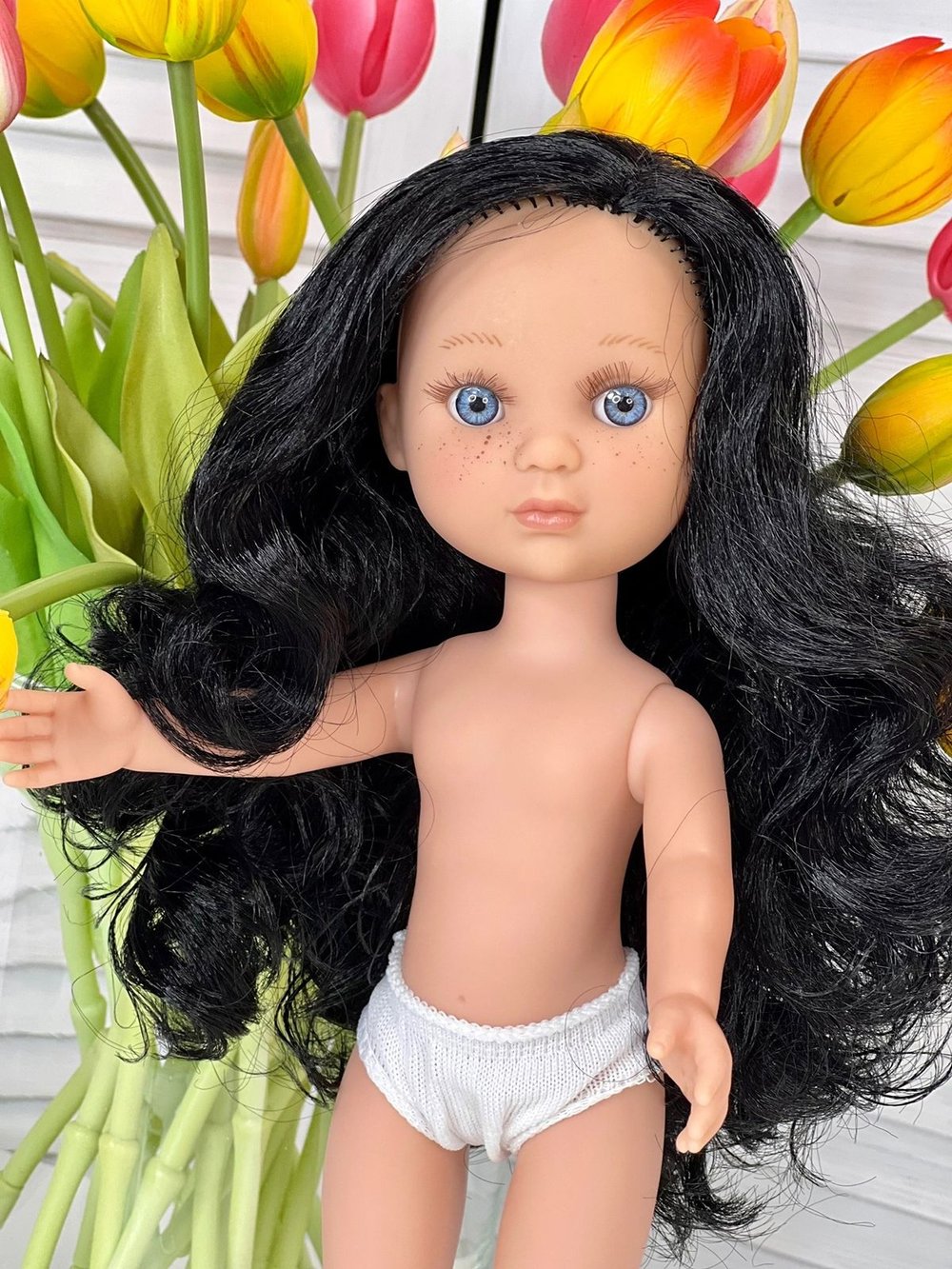 Кукла BERJUAN виниловая 35см Ева без одежды (2834)