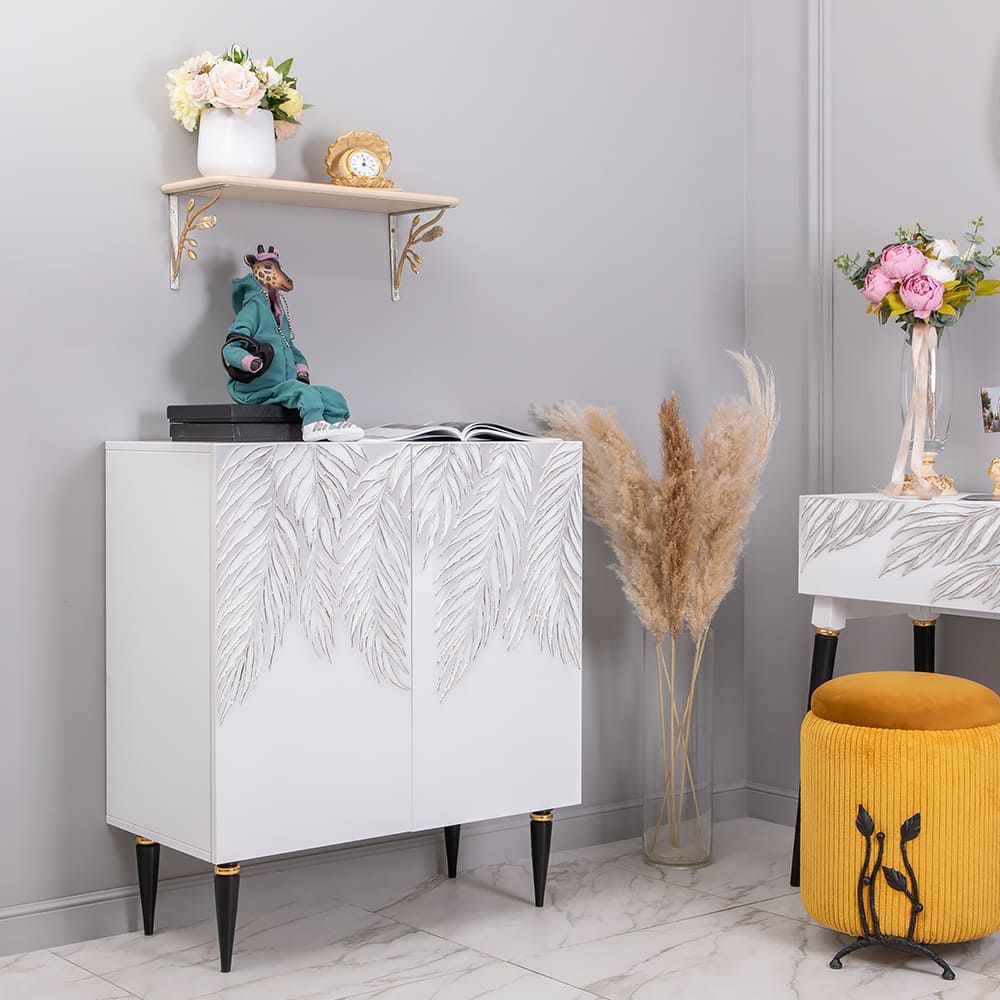 Комод Тропик Классик с 2 полками Айс Найт Голд