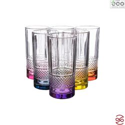 Набор стаканов для воды RCR Brillante Color 360мл (6 шт)