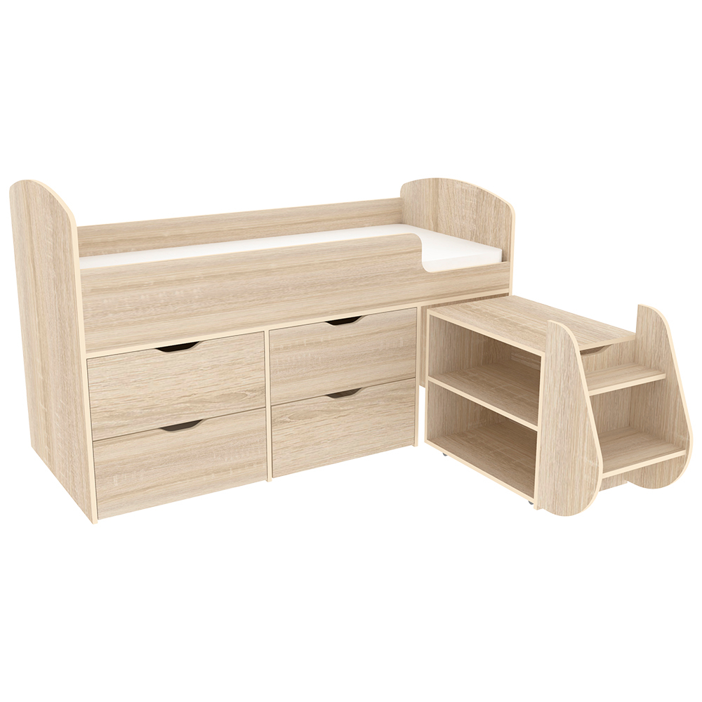 Кровать-чердак КарИВи Малыш 7 Дуб Сонома Дуб Сонома