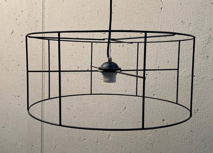 Цилиндр каркас для светильника, ЧЁРНЫЙ