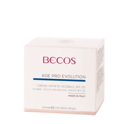 BECOS Антивозрастной крем глобального действия с SPF 20-GLOBAL YOUTH-ENHANCING CREAM SPF20 ,50 мл