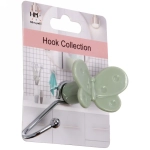 Крючок с липким слоем (1шт., нагрузка 5кг) Бабочка зеленый MH8042