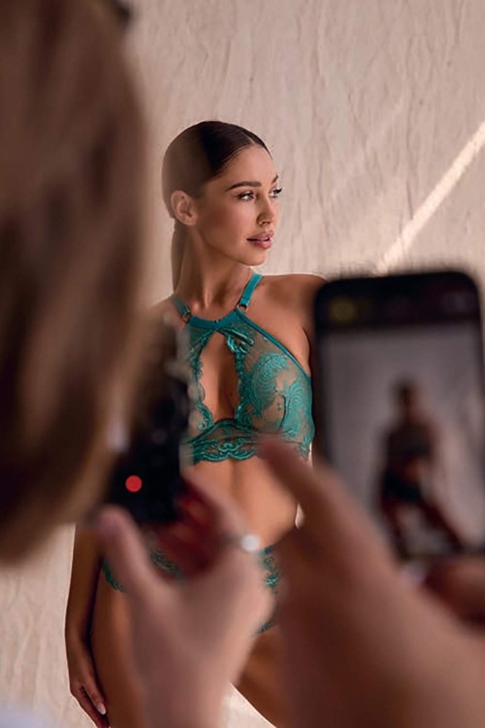 Бюстгальтер Emerald Abyss Soft bralette Zielony Bella Misteria
