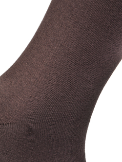 Носки высокие мужские, набор 3 пары, коричневый