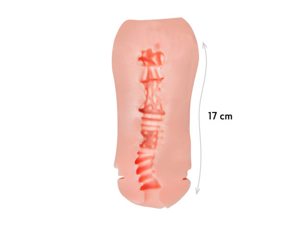 Мастурбатор Miss, цвет черный (SOLAR MEN) (Цвет: телесный с черным)