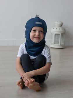 Шлем зимний вязаный (Индиго) ОРЕО
