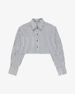 Рубашка Kraizy Stripes короткая с рукавом белая