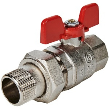 Кран шар. с америк. 3/4"ВН б. STOUT PN40 (полнопроходной)