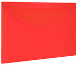 Папка-конверт с кнопкой А5 малый формат "Universal" красная, 0,15мм/ (BRAUBERG)
