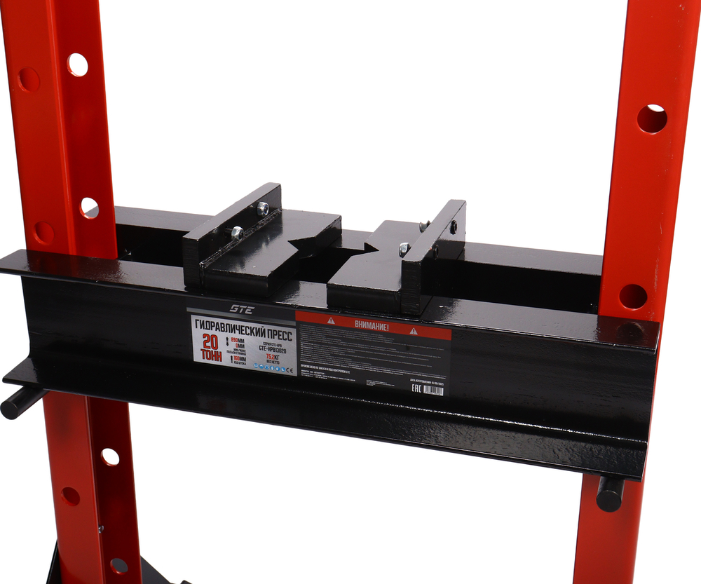 GTE-HPB13020 - Пресс гидравлический 20т напольный домкратного типа GTE - Гидравлический напольный пресс GTE домкратного типа GTE-HPB13020 обеспечивает усилие прижима 20 тонн.

Используется в автосервисах, СТО и производстве для запрессовки деталей различных размеров, выпрессовки втулок, снятия и установки подшипников, гибки металла.



Характеристики:

Усилие: 20 т
Ширина рабочего стола: 490 мм
Глубина рабочего стола: 120 мм
Максимальный подъем станины: 890 мм
Гидравлический ход: 160 мм
Привод насоса: ручной
Расход воздуха без нагрузки: 0,7 л/мин
Расход воздуха с нагрузкой: 0,38 л/мин
Тип: напольный




Особенности:

Жесткая и прочная сварная рама обеспечивает долговечность оборудования даже при интенсивной эксплуатации.
Н-образное основание гарантирует устойчивость в процессе эксплуатации.
Простота управления гидравлической системой позволяет пользователю быстро адаптироваться к работе с прессом.
