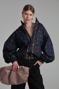 Бомбер Джинсовый "Королевский деним"