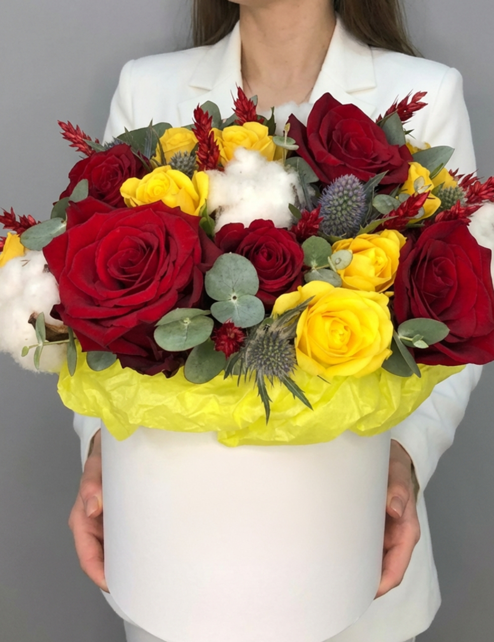 Цветы в коробке Любовный эликсир