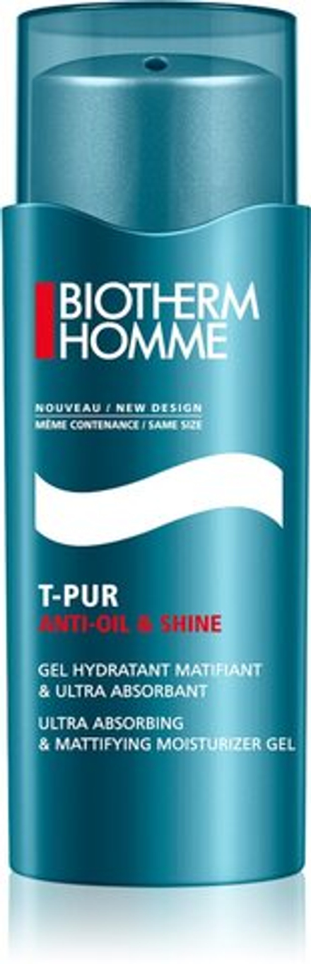 Biotherm Homme T-Pur Anti-oil & Shine - матирующий увлажняющий гель /   50  ml  / GTIN 3614271213365
