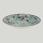 Тарелка RAK Porcelain Peppery Coupe круглая глубокая 1,2 л, 26 см, голубой цвет (81220220)