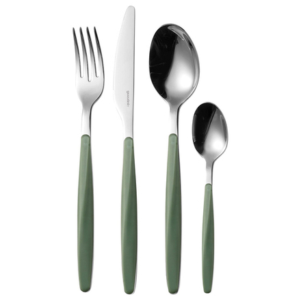 Набор из 24 столовых приборов Cutlery My Fusion, оливковый