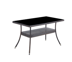 Комплект мебели из искусственного ротанга стол Рио и 6 кресел Руардин Dark Brown