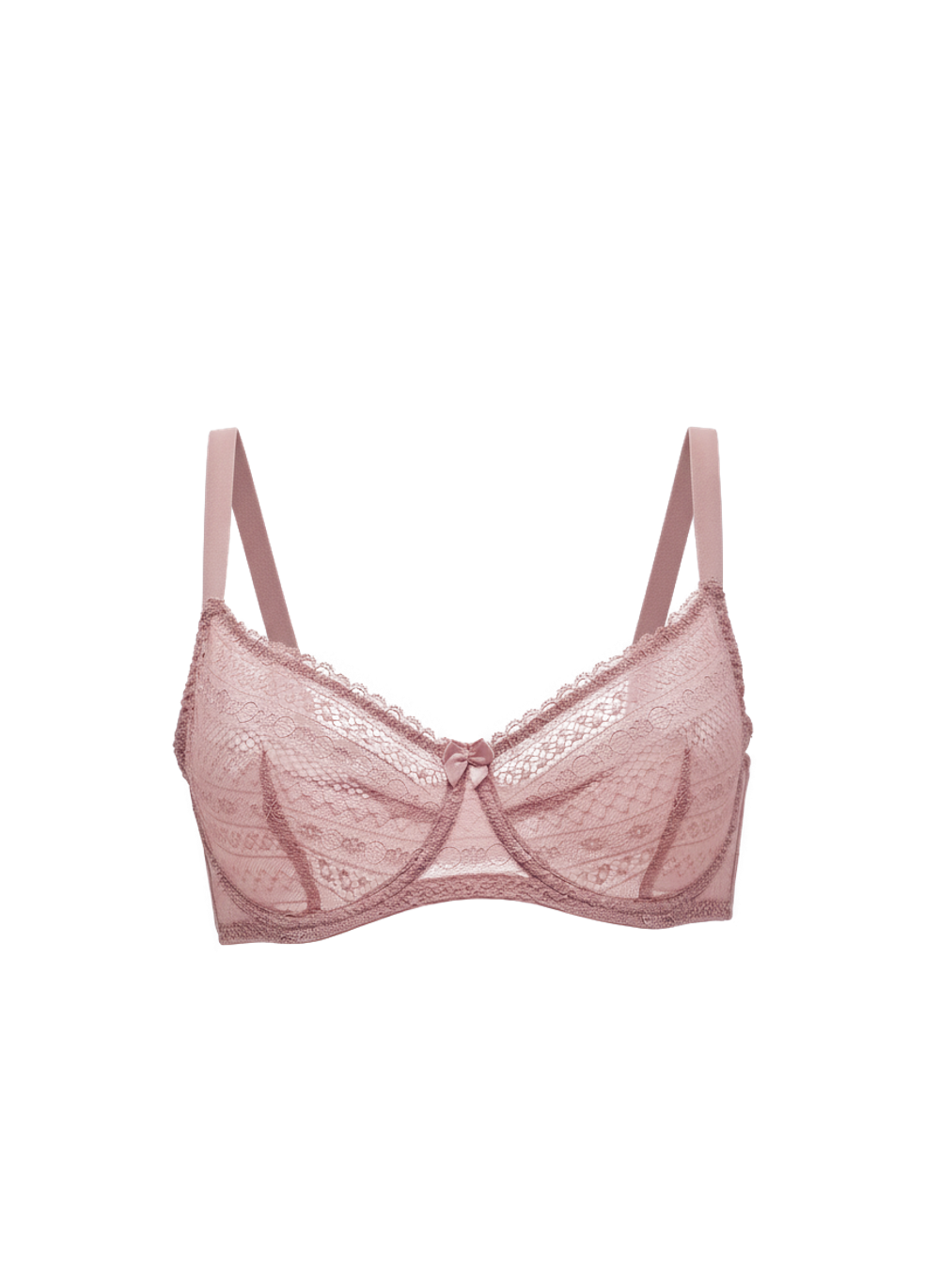 Бюстгальтер OIRO с мягкими полупрозрачными чашками Edelweiss