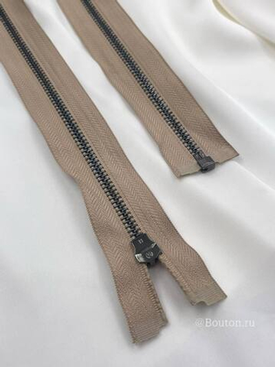 Молния бежевая графит