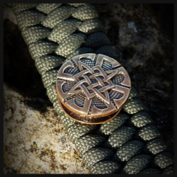 Бусина - вставка для браслета "Громовик" , латунь