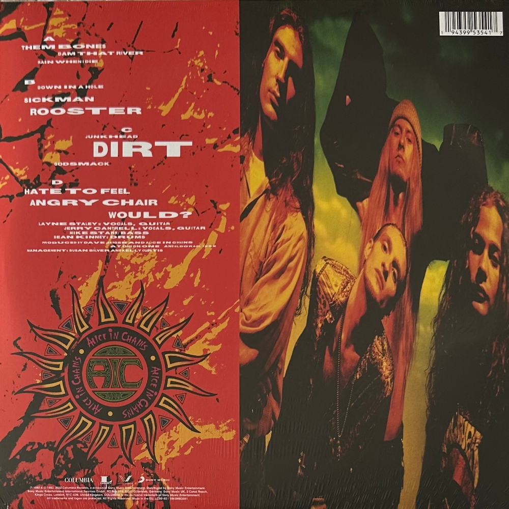 Alice In Chains - Dirt (Европа 2022г.)